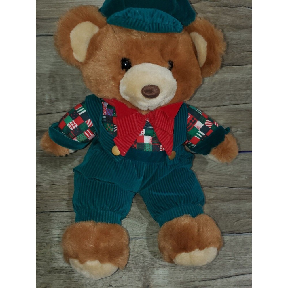Vintage 1994 Teddy Bear Lane Christmas KMART Stuffed Animal Plush